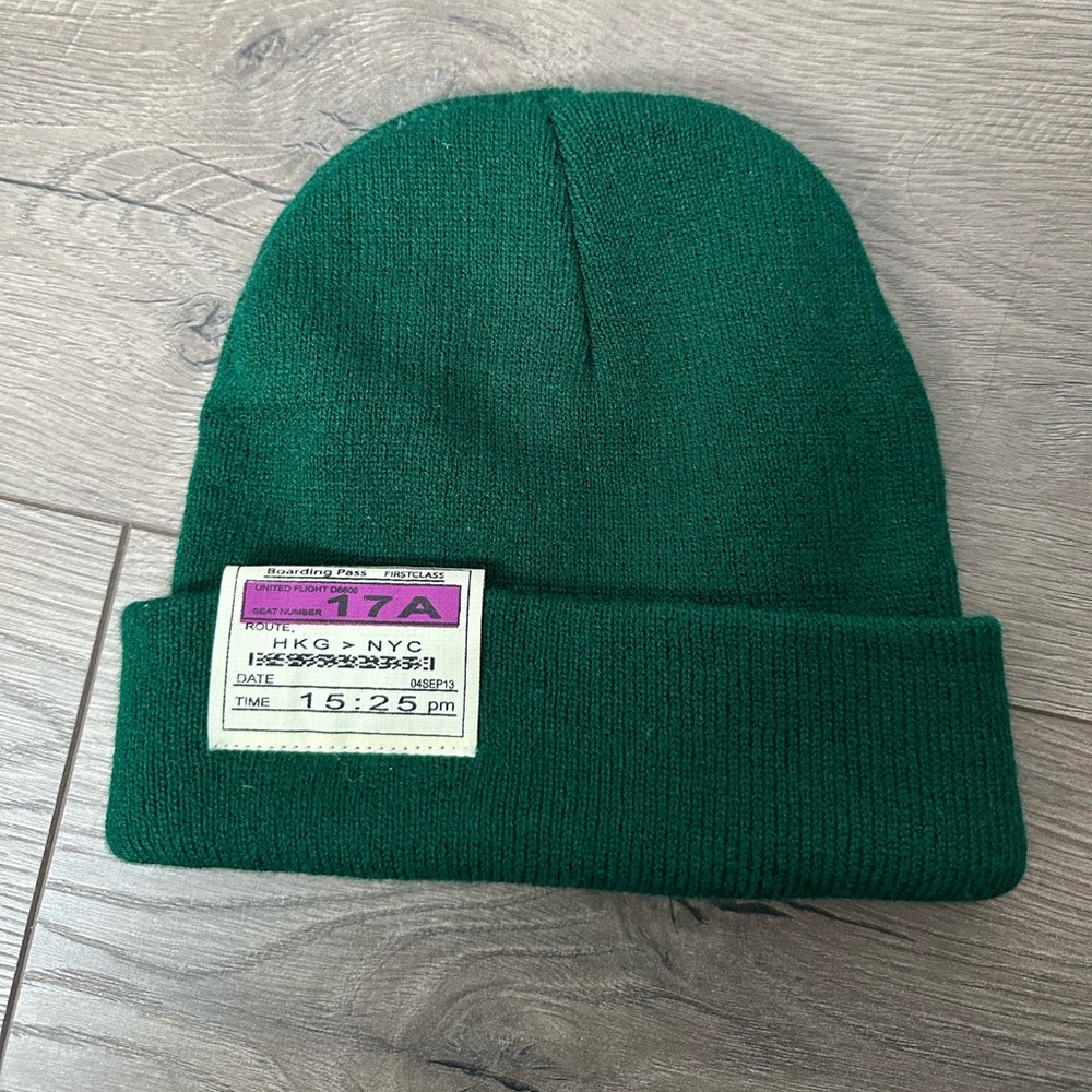 NYC Green beanie